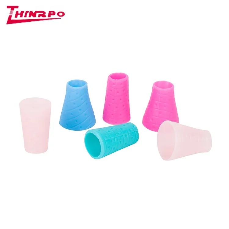 Custom Hot selling silicone  rubber Pen Holder Posture Corrector Pencil Writing Aid Grip  unique pencil holder