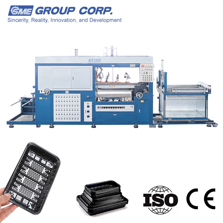 Полностью автоматическая пластиковая коробка для ланча/лоток/посуда/миска/крышка/вакуумная формовочная машина для электронной упаковки