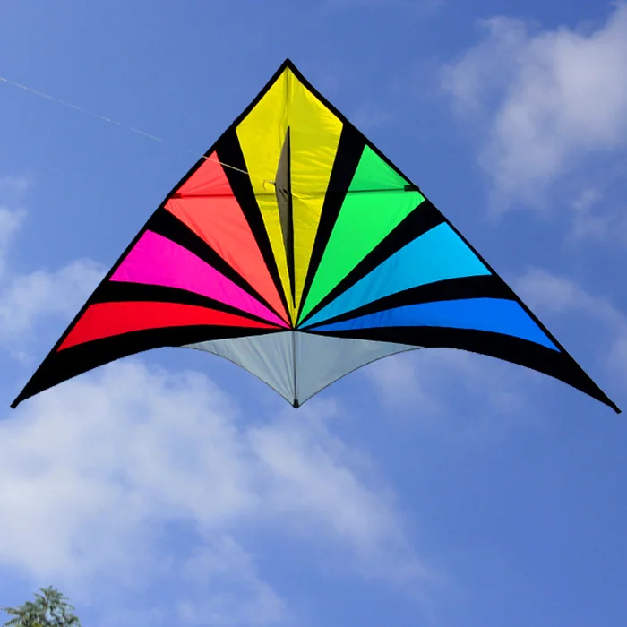 Hot Sale Kite Nylon Kites Rainbow Triangle Parafoil Cometas Parapente Cerf Volant Pipa Voadora Vlieger Kite Flying Barriletes