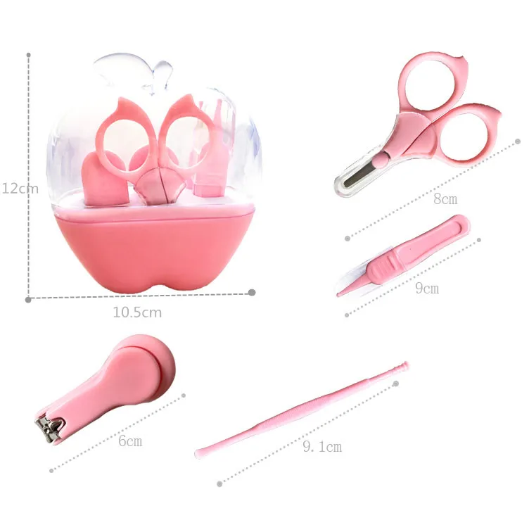 Pink Baby Nail Clipper Set Baby Care Set Baby Grooming Kit
