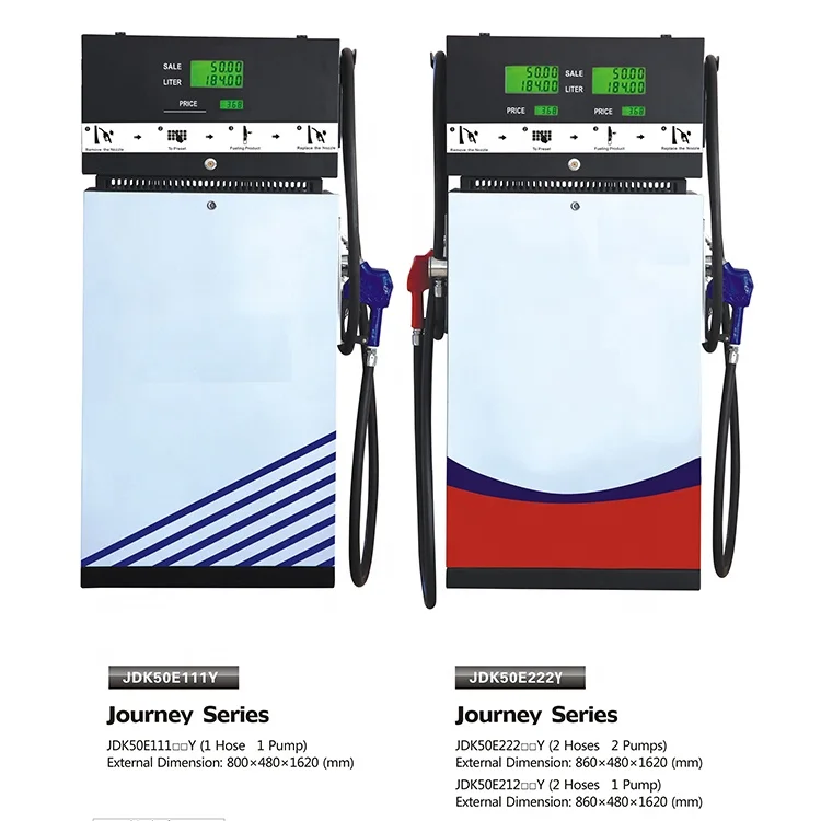 Journey series competitive price single hose one pump auto shutoff nozzle nozzle fuel dispenser for petrol station