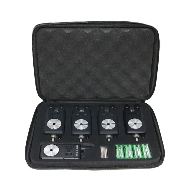 Color Roller Wheel 100% Water resistant Fishing Bite Alarm 3 Alarms and 1 Receiver