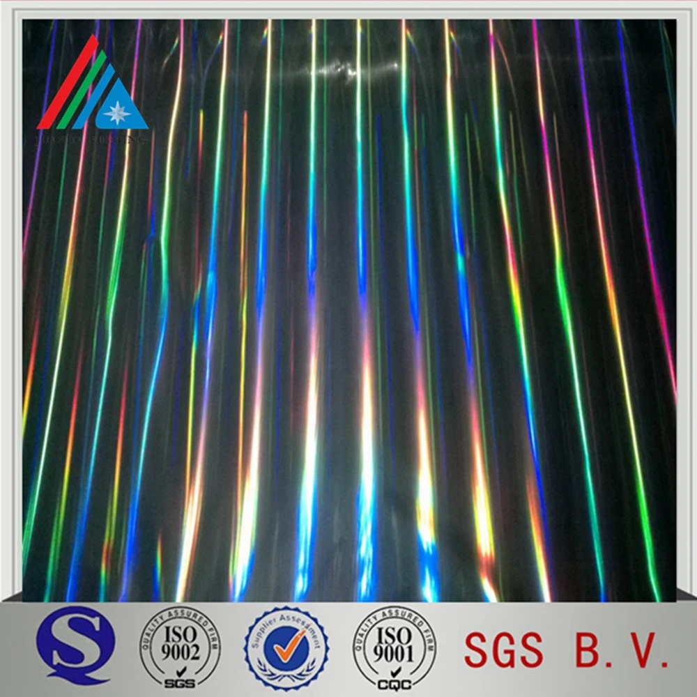 Transparent PET/PVC holographic film, laser packaging film, lamination and printing PVC film