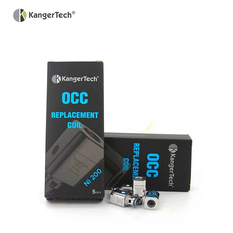 
Kangertech OCC Bottom Vertical Coil with Organic Cotton Replaceable OCC Ni200 Nickel 0.15 ohm Replacement Coil 