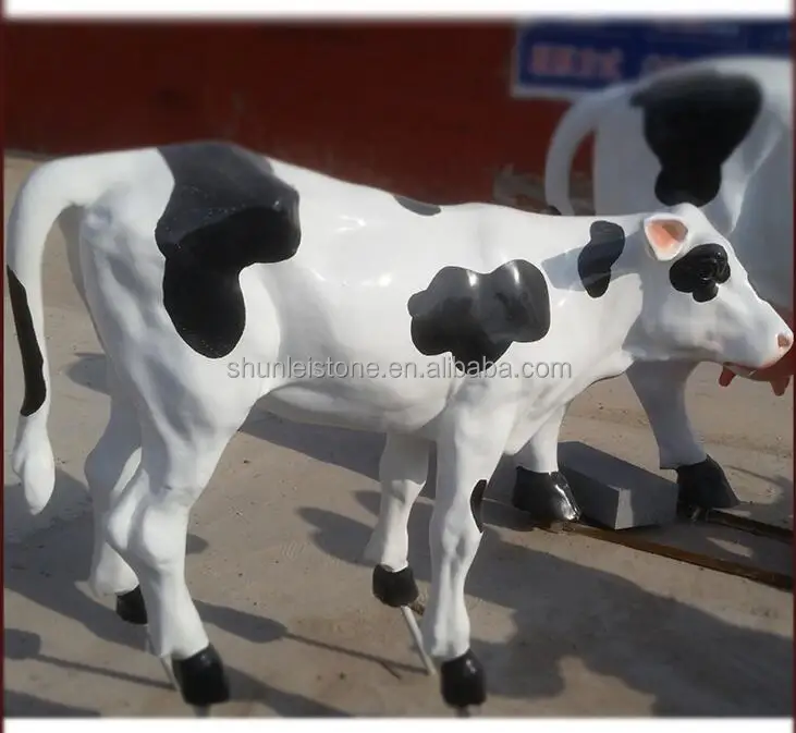 Life Size Cow Statue animal fiberglass sculpture