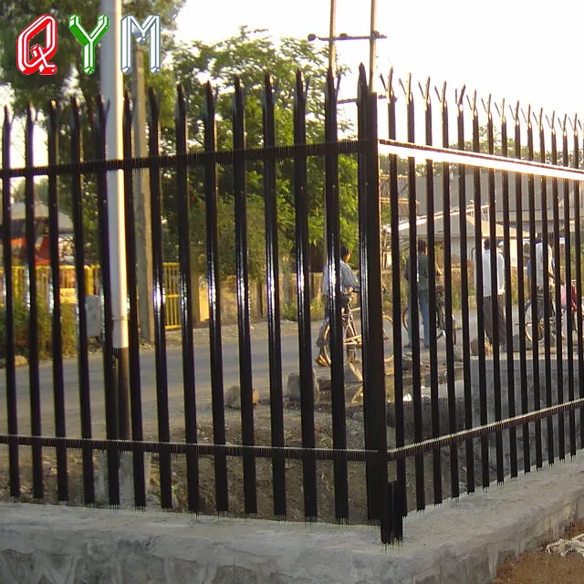 Ornamental Iron Steel Garden Palisade Fence Gate