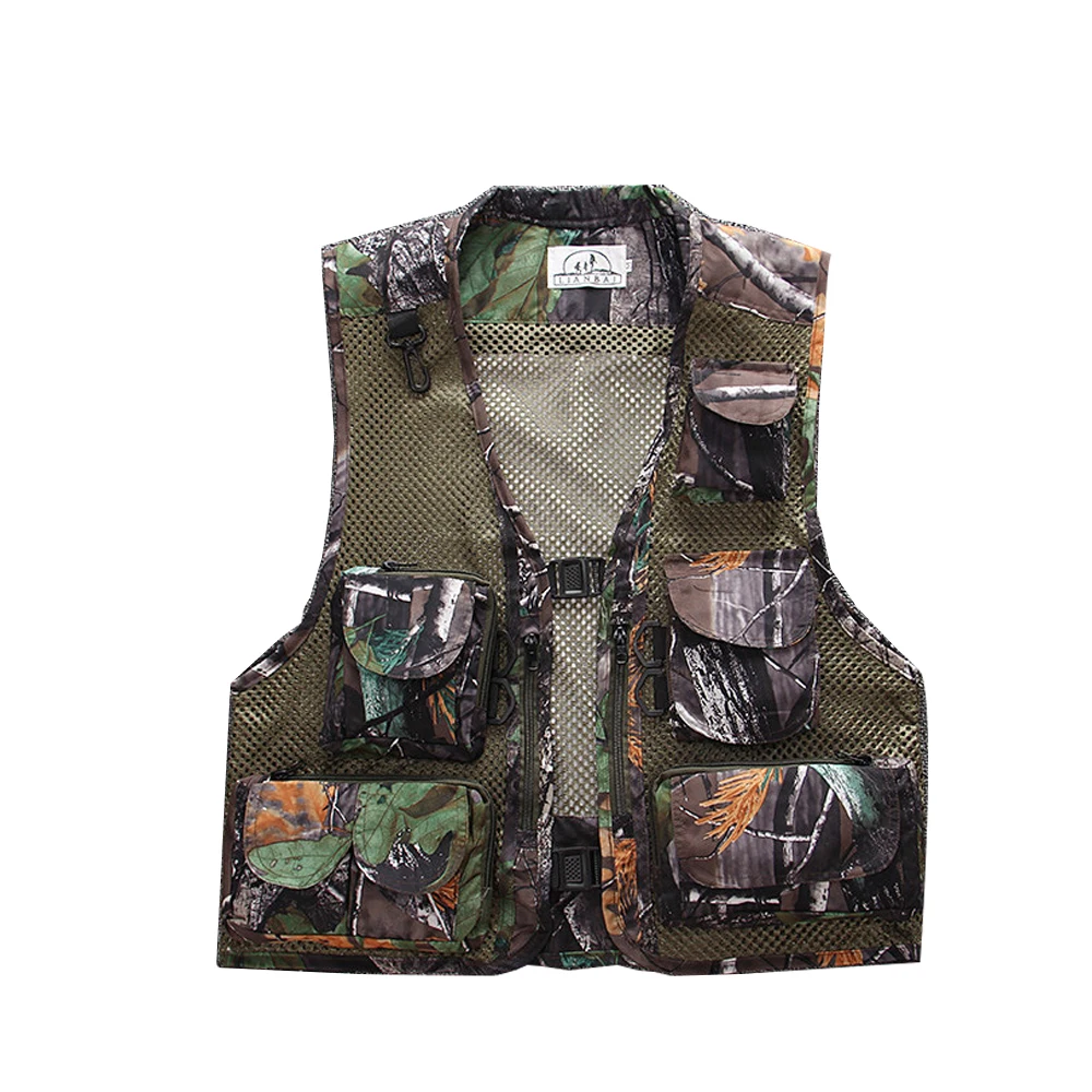 
Multi-pocket Demin Vest Photographer Hiking Vest Outdoor Shooting Hunting Fishing Vest 