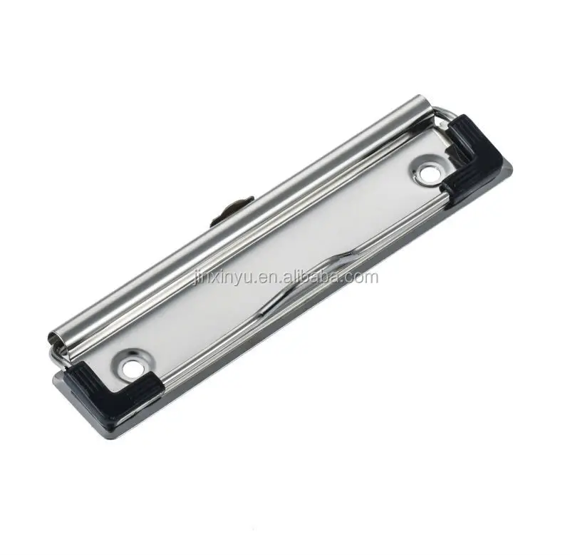 metal board clip for clipboard with hanger and rubber corner