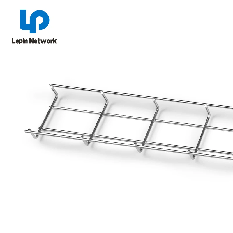 ningbo lepin hot selling   galvanized wire mesh cable tray metal cable basket making machine for data center