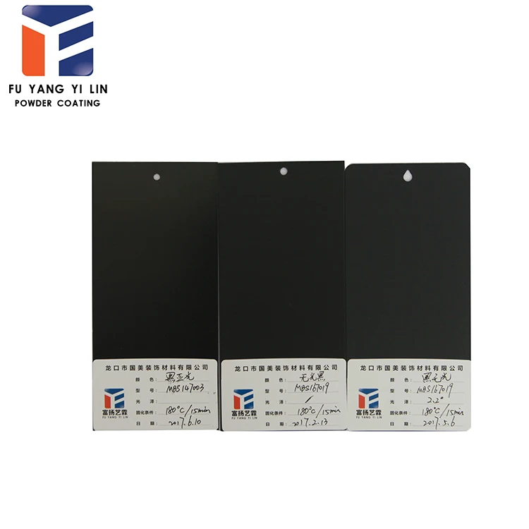 RAL 9005 Черный Матовый Цвет Порошковое Покрытие Для Внутреннего Применения