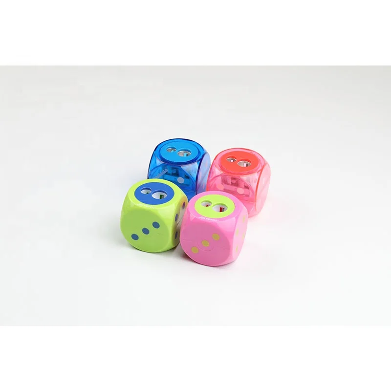 2019 sharpener pencil funny cubic dice shape beauty pencil sharpener