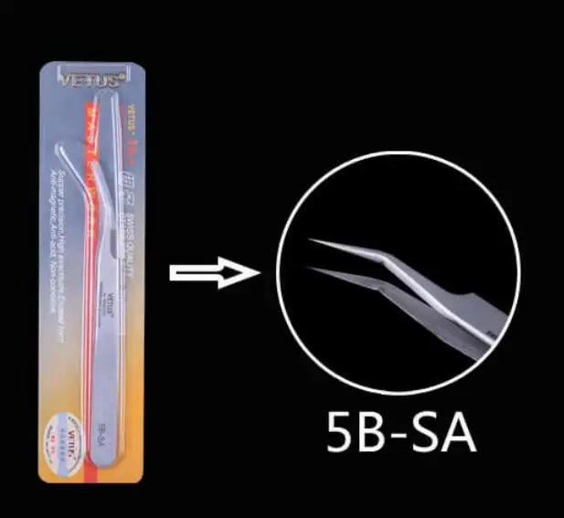 
Professional Stainless Steel Eyelash Extension Tweezers Lashes Tweezers Accept OEM 