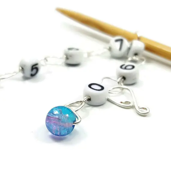 Charmkey knitting needle stitch markers set for knitting