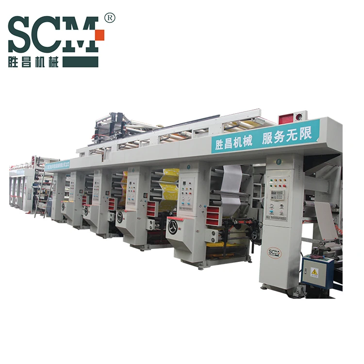 
SCM rotogravure printing machine 4 color pet printing machine paper printing machine price 