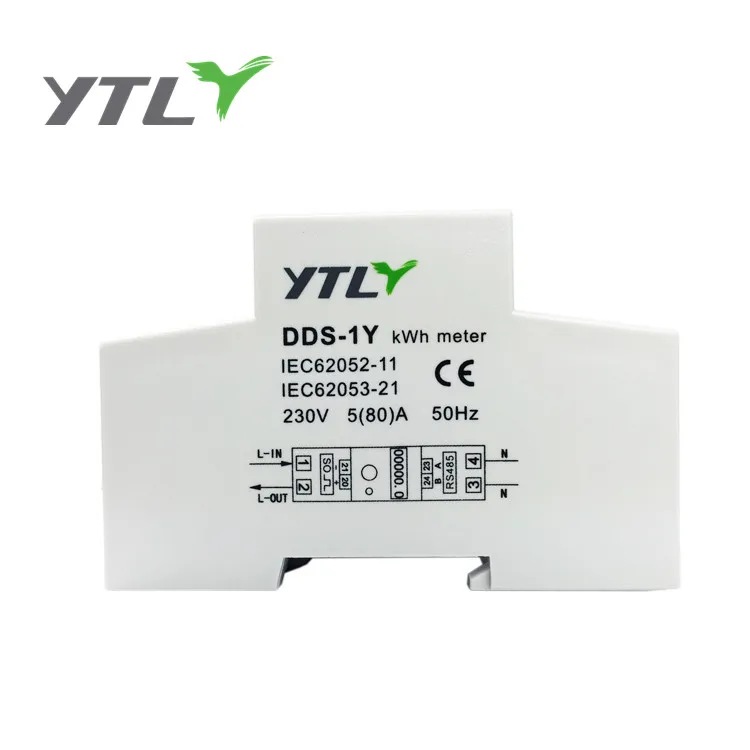 Однофазный двухмодульный Din-рейка RS485 MODBUS