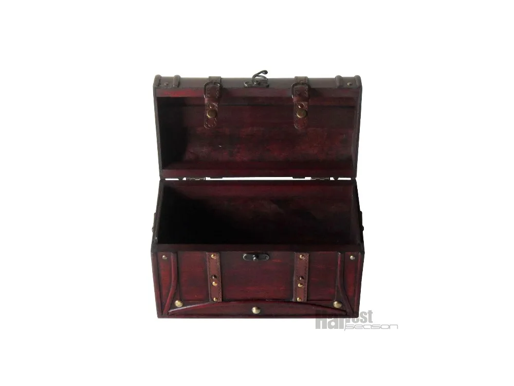 Wholesale  Treasure Chest Trunk Vintage Wooden Treasure Chest From Direct Factory