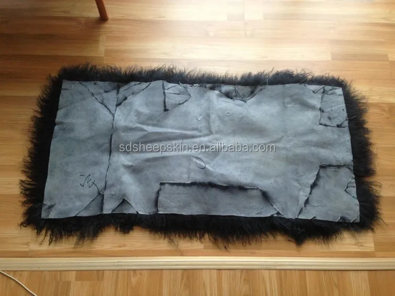 Natural White Sheepskin Fur Goat Hair Animal Skin Rug
