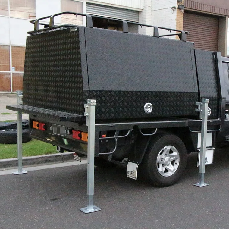 Adjustable heavy duty jack stands legs for Trailer ute canopy