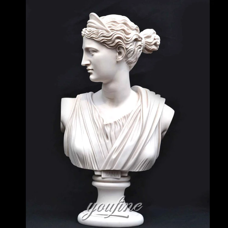 African negro bust stone statue