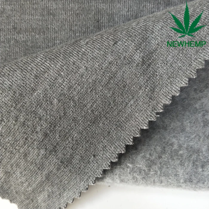 
55% hemp 45% recycle polyester blends hemp clothing fabric for sweater 