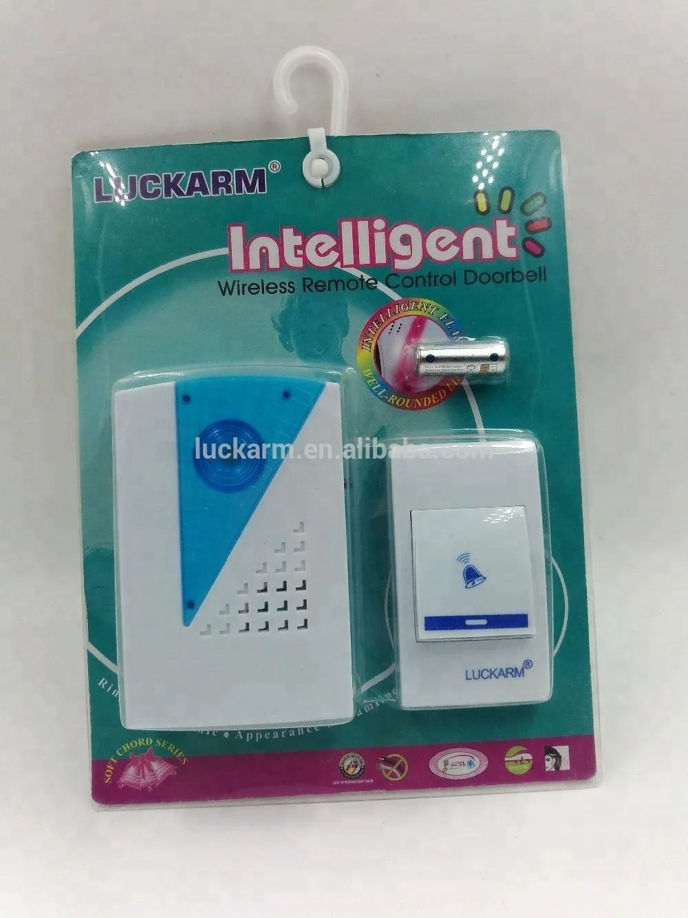 wireless remote doorbell luckarm door bell with button