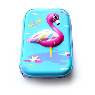 big capacity cute cartoon print unicorn eva smiggle pencil case