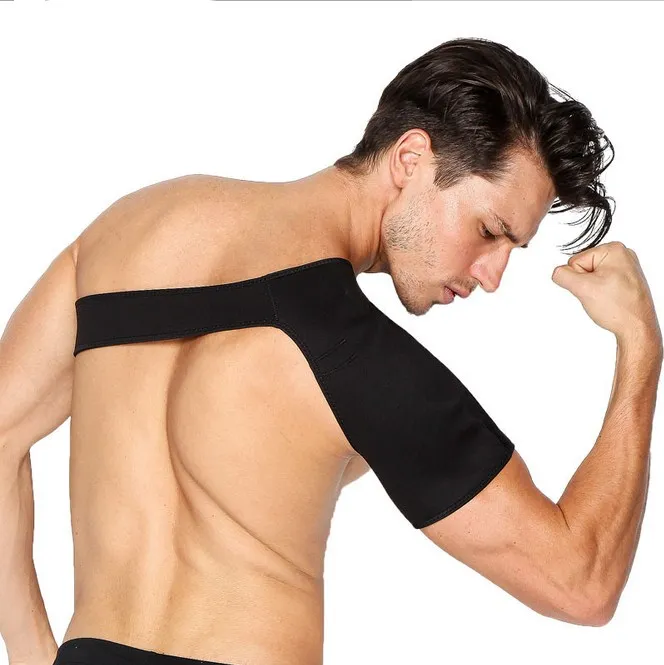 Adjustable Shoulder Support Brace pad Belt Band Strap Wrap Neoprene Shoulder Compression Sleeves Back Brace Guard