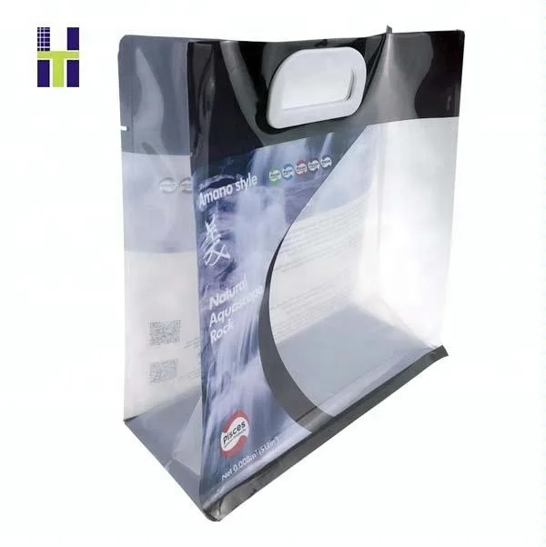 custom printed plastic 8 eight side seal bag