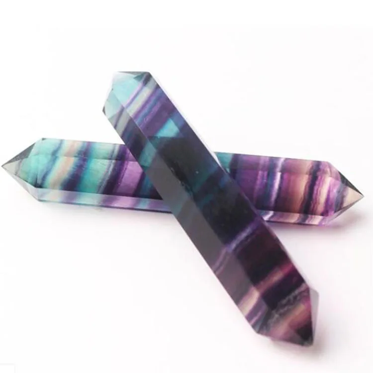 Crystal Image Product Type Point Crystal Material Point Rainbow Fluorite Double Terminated Crystal Point