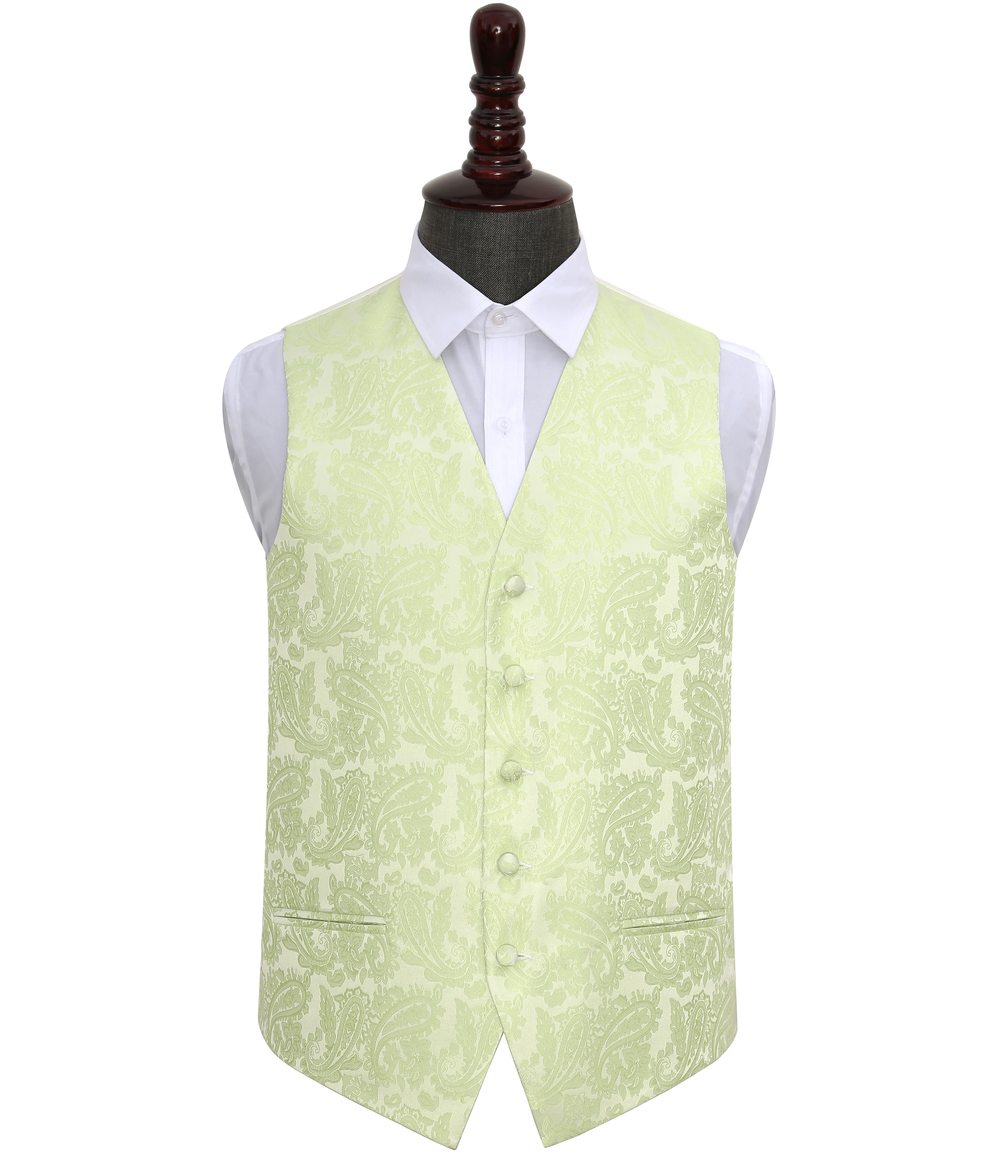 Hot Sale Cheap Price Pink Paisley Lightweight Men Vest and Waistcoat Formal
