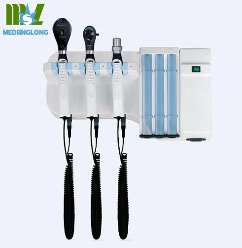 Medical Wall Mounted system with ophthalmoscope and otoscope