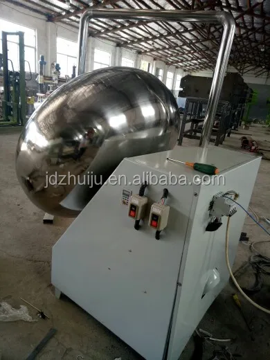 Automatic powder sugar shocolate peanut coating machine/Snack Food Mixing pan drum coater HJ-CM029