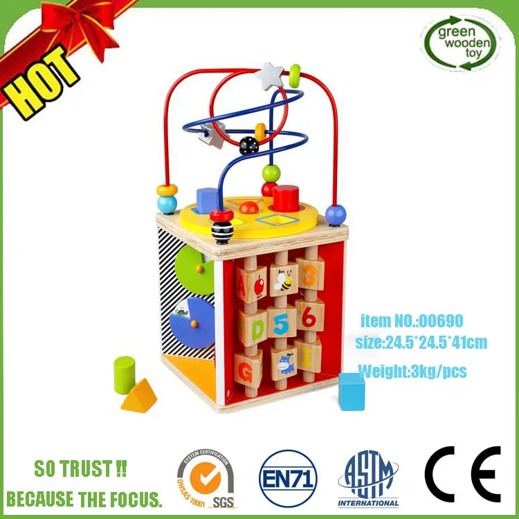 
Mini Around Beads Wire Maze Educational Game,Labyrinth kid wooden bead maze ,Wholesale Wooden Bead Maze toy 