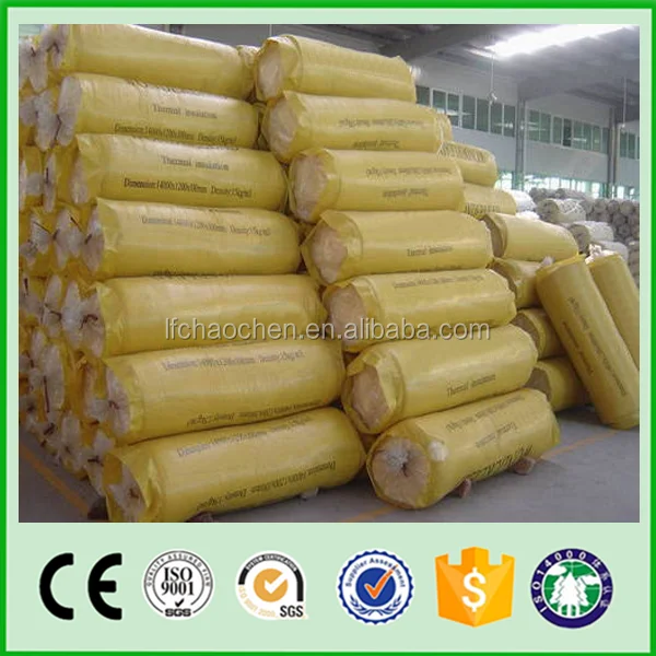 Asia Using Building Glass Wool/Fiber Glass Wool Insulation/Glasswool Roll Roof Thermal Construction Materials