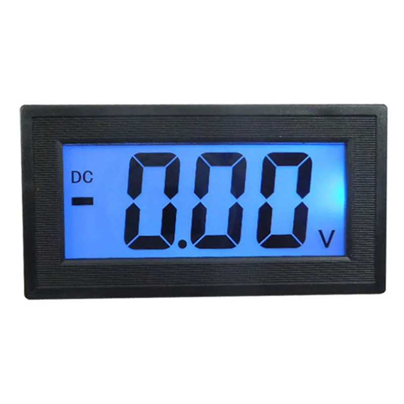 DC Voltmeter LCD Three-wire Digital Voltmeter Digital Voltmeter DC Voltage Meter Blue Backlit Half-sealed Meter Volt