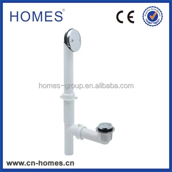 Plastic bathtub click drainer