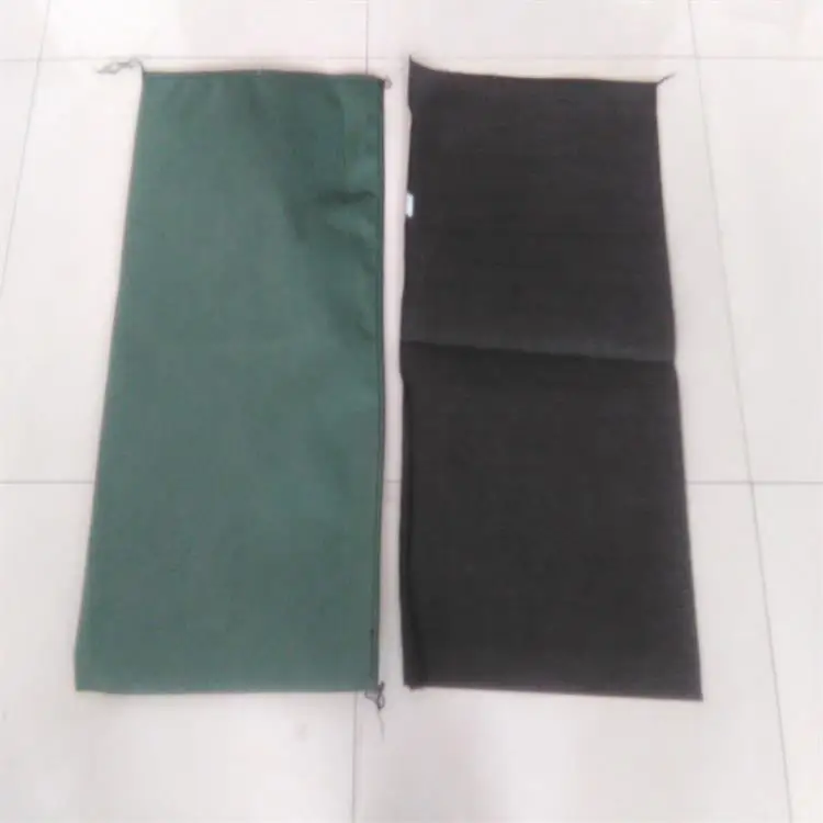 
Geotextiles geo textile bag slope protection used polyester geotextile green sand bag 