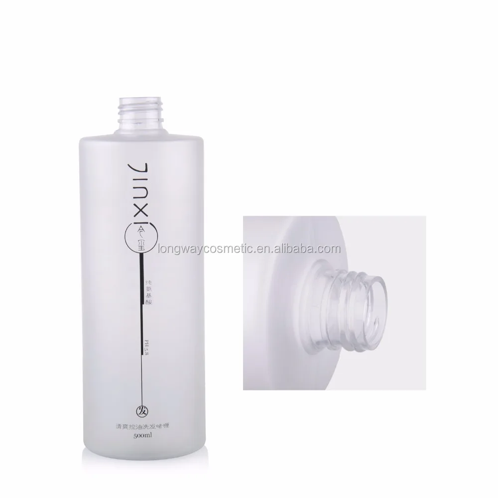 
500ml Plastic PET Empty Shampoo Bottle with Hand Lotion Pump Dispenser 