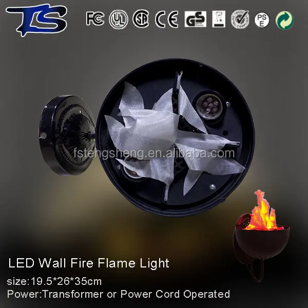 High quality LED Wall silk fire flame light with orange LED light with CE and ROHS for indoor use