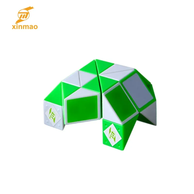 
2020 Hot Selling twist plastic magic ruler snake cube advertisement jigsaw puzzle for kid 