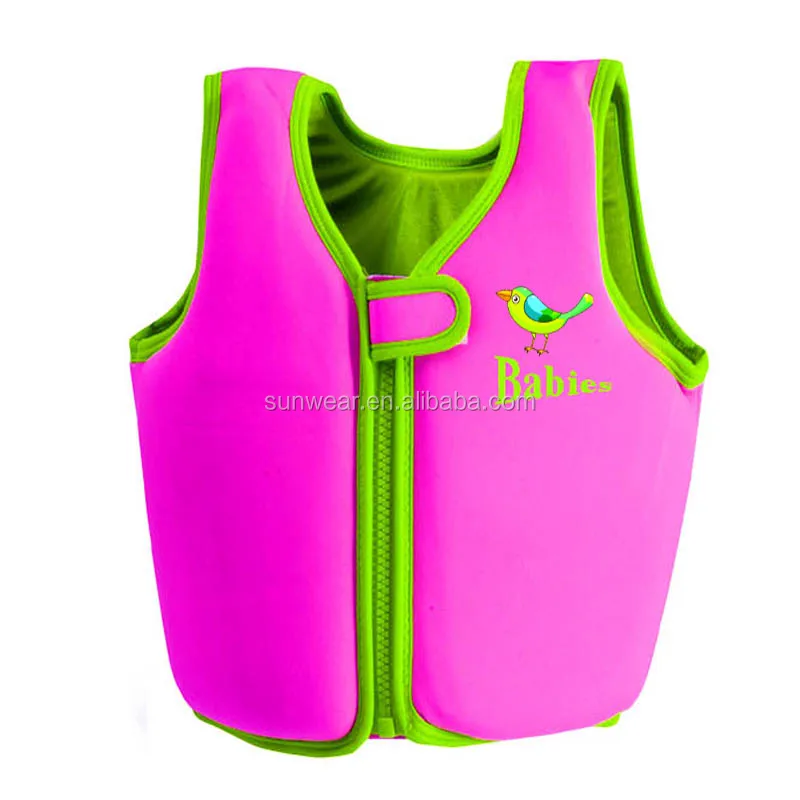 Sleeveless neoprene Life vest buoyant shirt for Child Toddlers & Kids