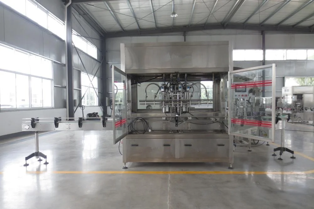 China end manufacturer full automatic machine plastic bottle linear palm oil filling production line