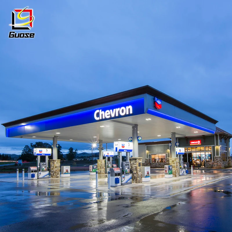 Gas station digital led price illuminated pylon signs for outdoor advertisement