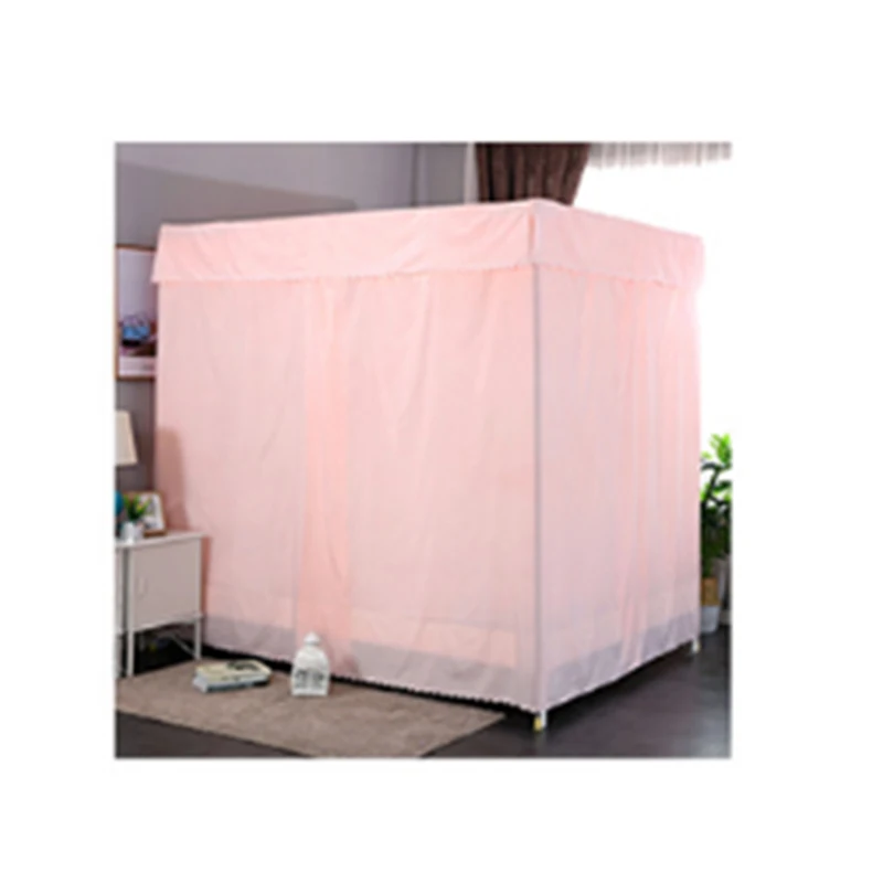 Factory Price Arabic Beautiful Sun Block Flame Retardant Bed Curtain