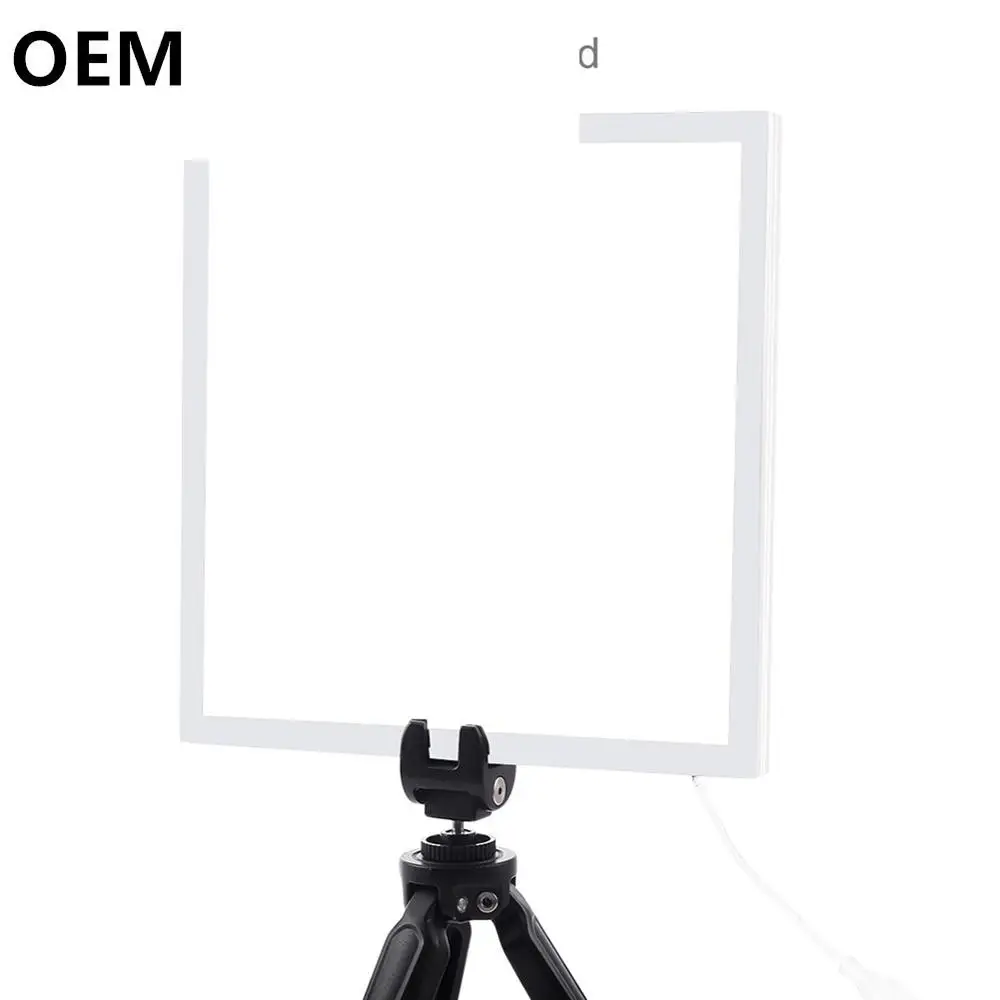 Custom  Mini 22.5 LED Photography Shadowl Bottom Light Lamp Panel Pad +2LED Panels 23CM lightbox Photo Studio Shooting Tent Box