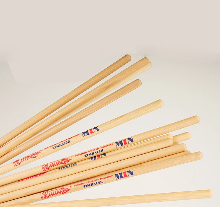 Wholesale Natural wood tip American Hickory Timbale Drum Sticks