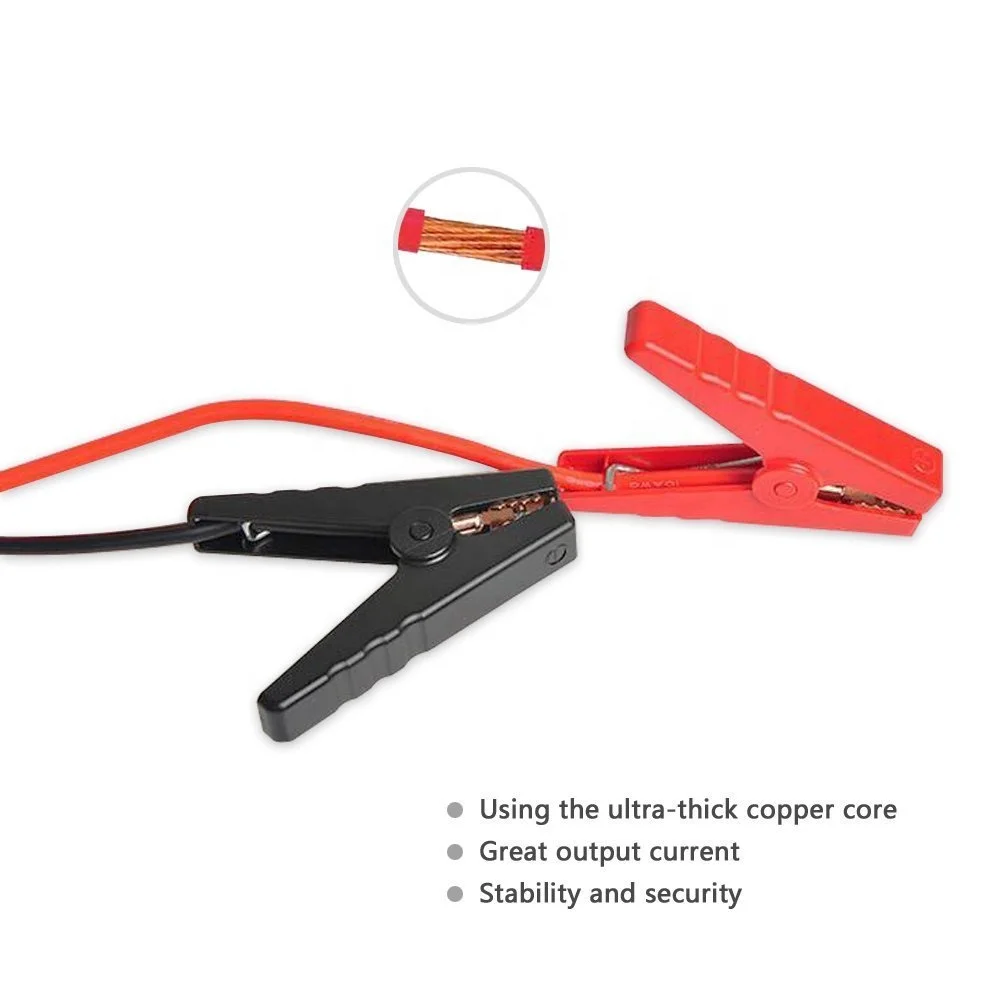 wholesale 200a emergency smart jumper lead auto booster cable clamps with ec5 connectors for 12V Portable Car Jump Starter 400mm