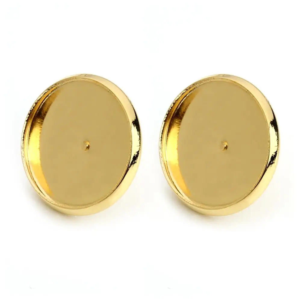 50Pcs/Bag Earring posts nuts jewelry findings - metal earring backs stopper ear studs setting components