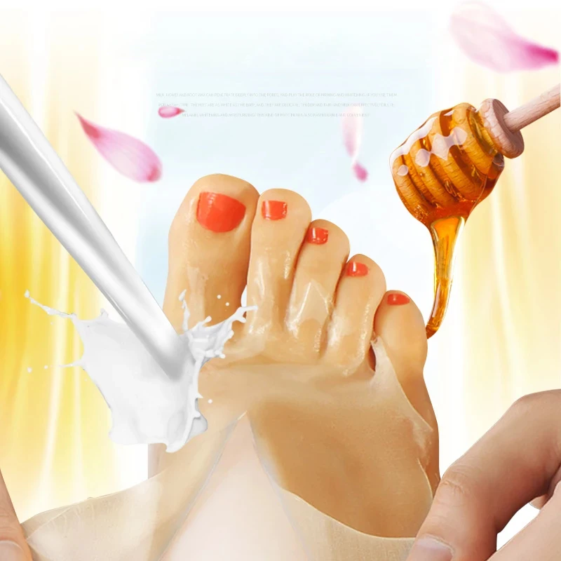 
China Wholesale Factory Hot ProductsFoot Care Peel Off Dead Cells Nourishing Honey Milk Foot Wax 