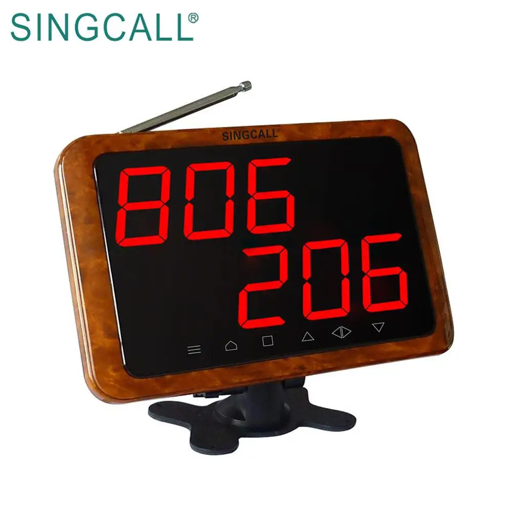 
SINGCALL Wireless Paging System Two Groups of Three Digits Display Receiver 